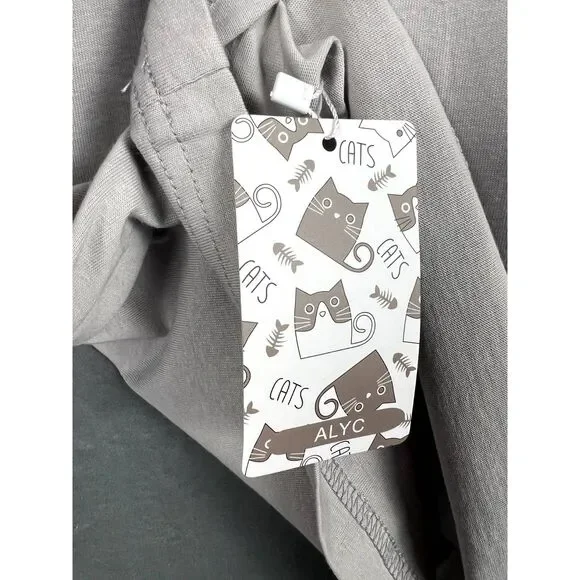 Space Cat T-Shirt Cat Lovers Perfect Gift Funny Cute Summer Gray NASA SZ XL:NWT - Picture 6 of 9